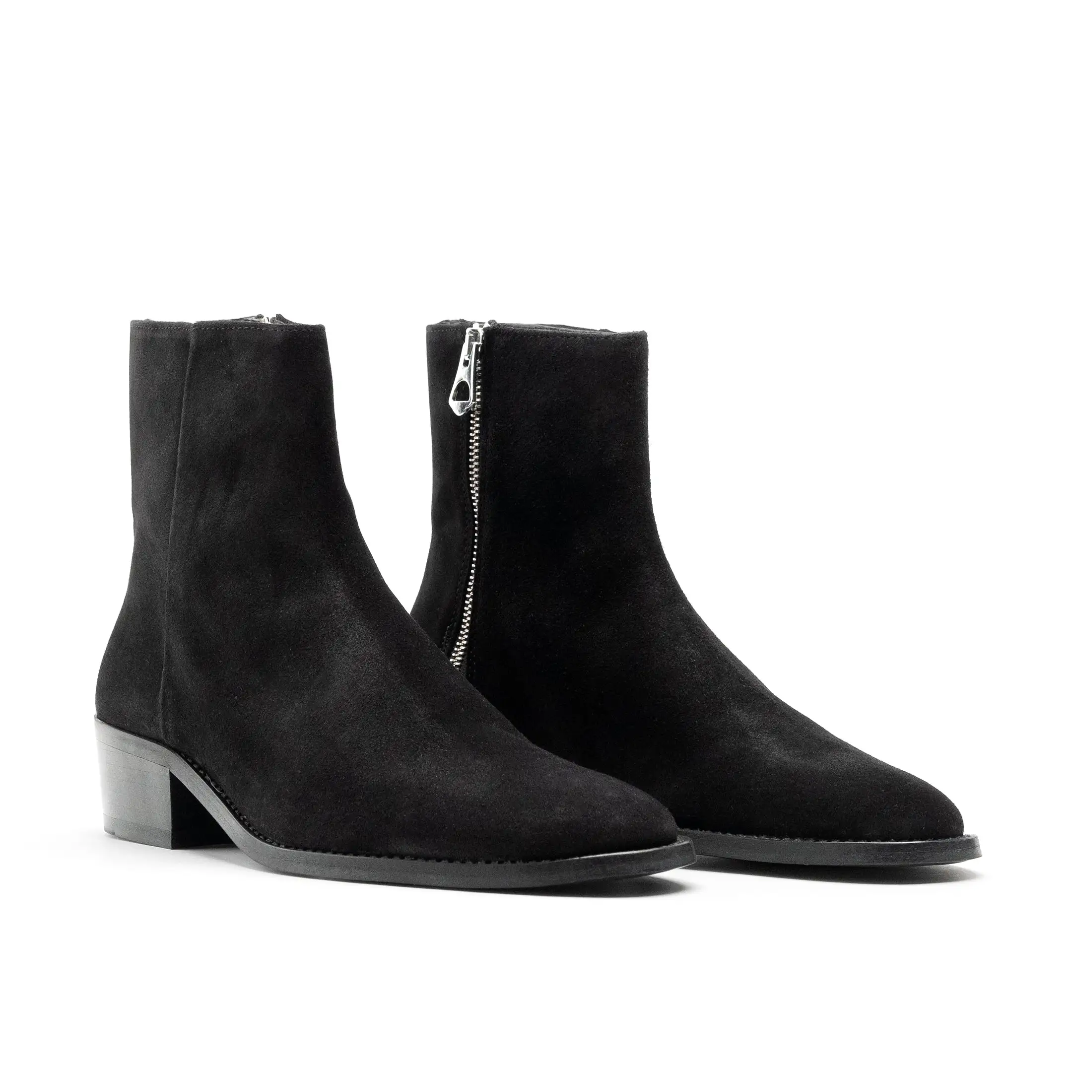 Hoxton Zip Up Cuban Heel Boot