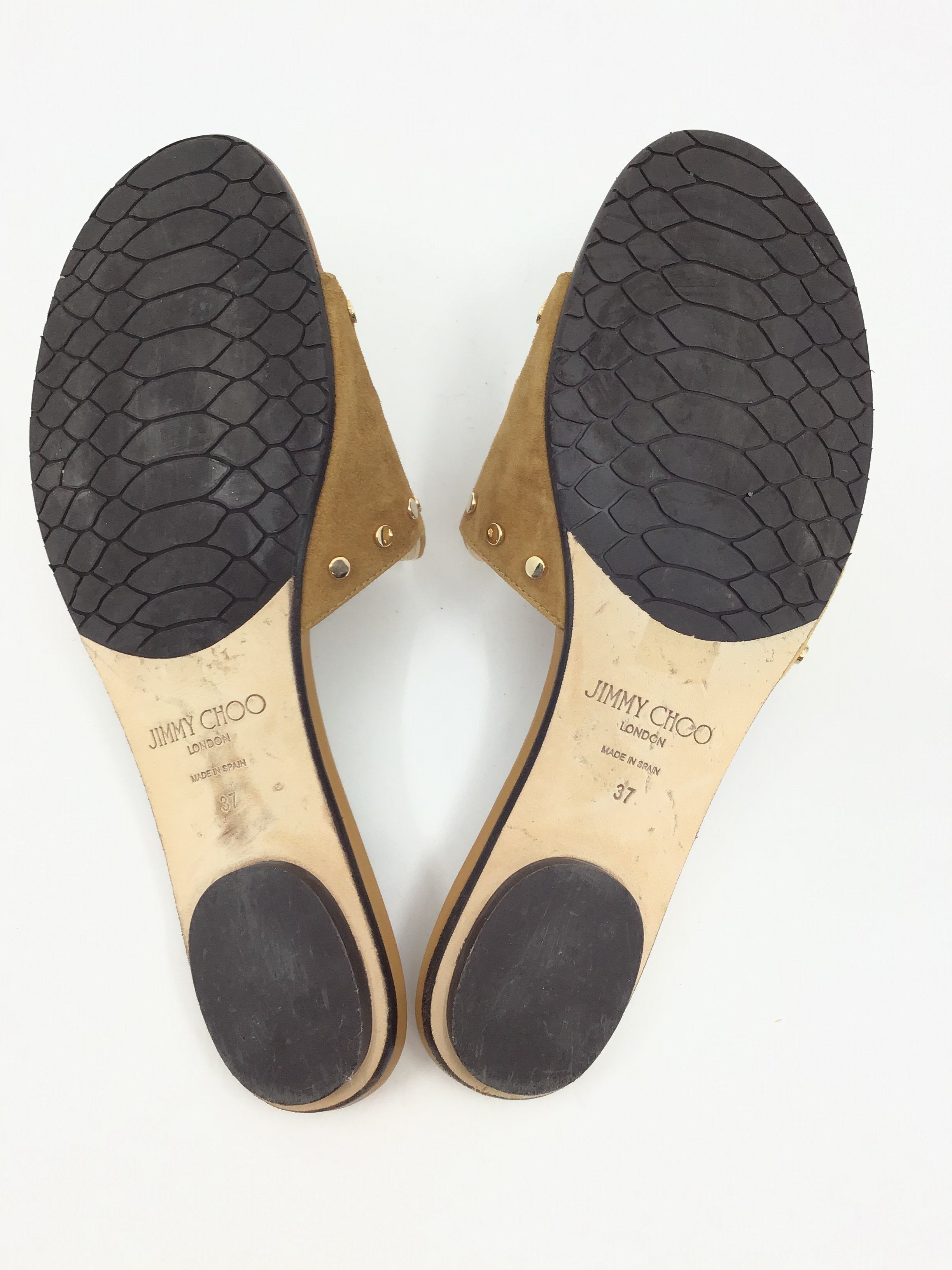 Jimmy Choo Brown Suede Slide