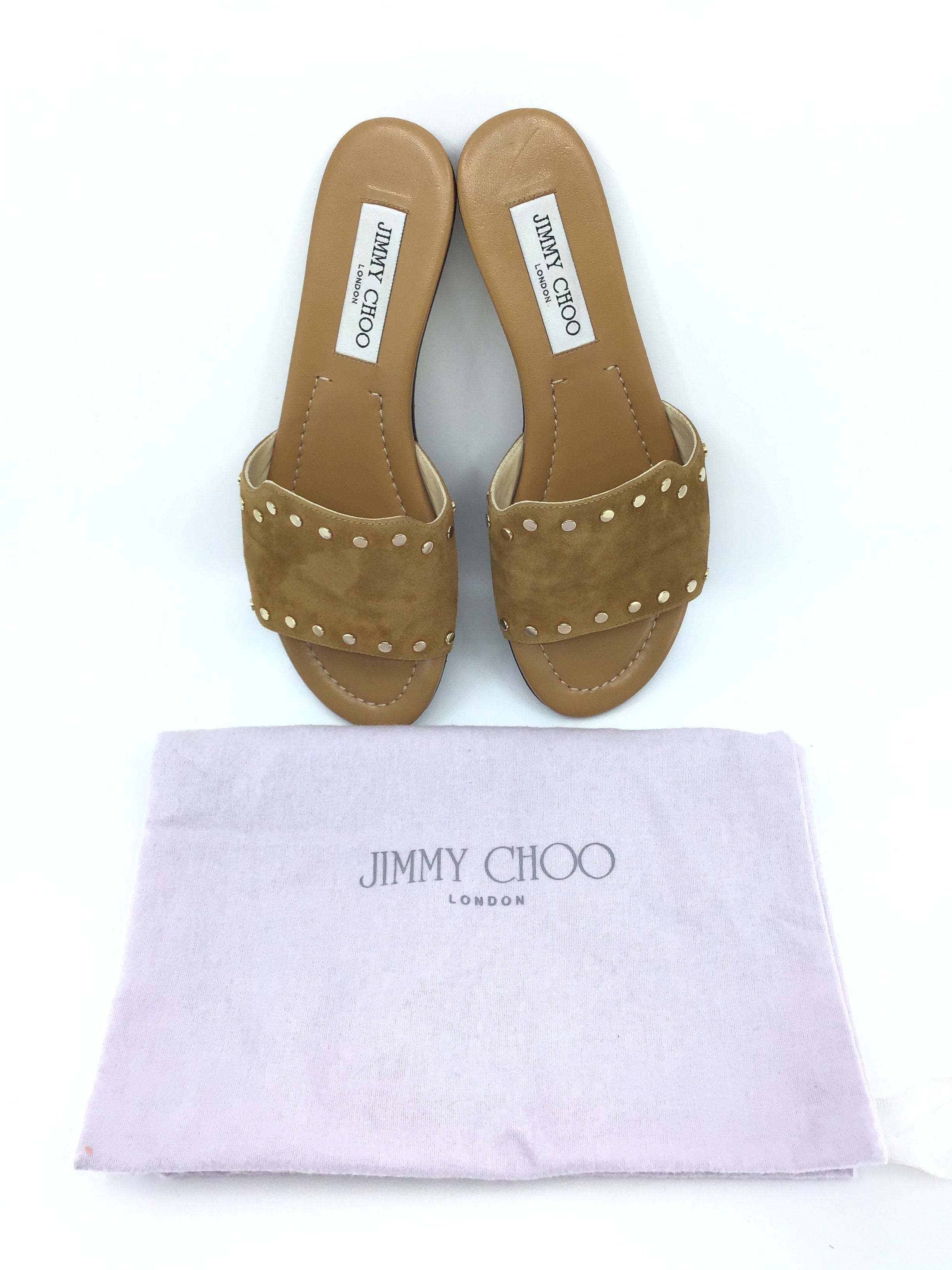 Jimmy Choo Brown Suede Slide