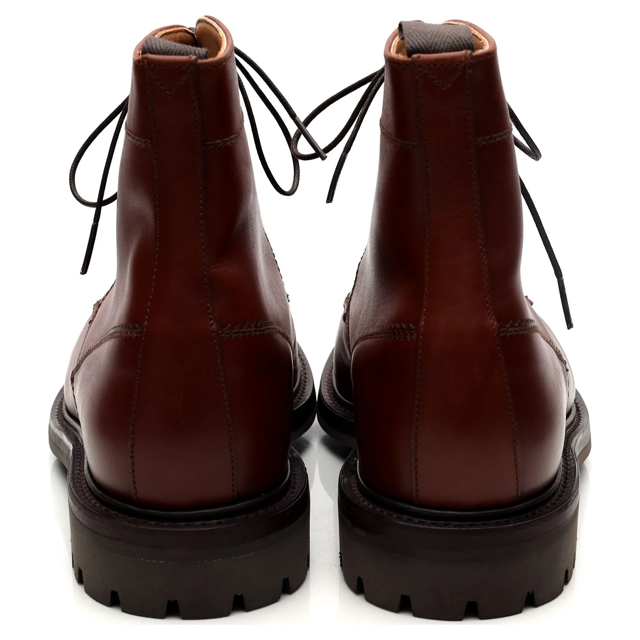 'Kelso' Brown Leather Boots UK 9 F