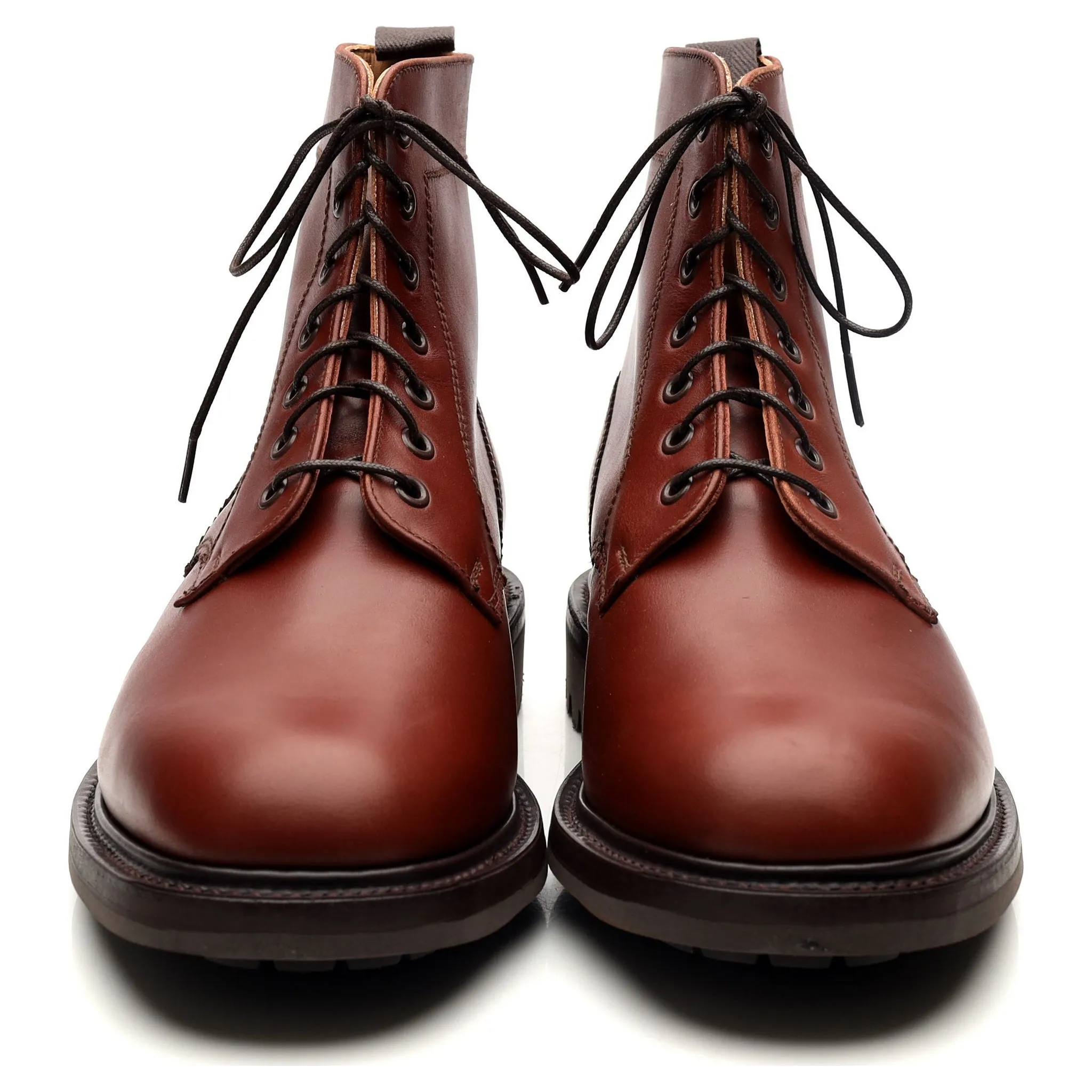 'Kelso' Brown Leather Boots UK 9 F