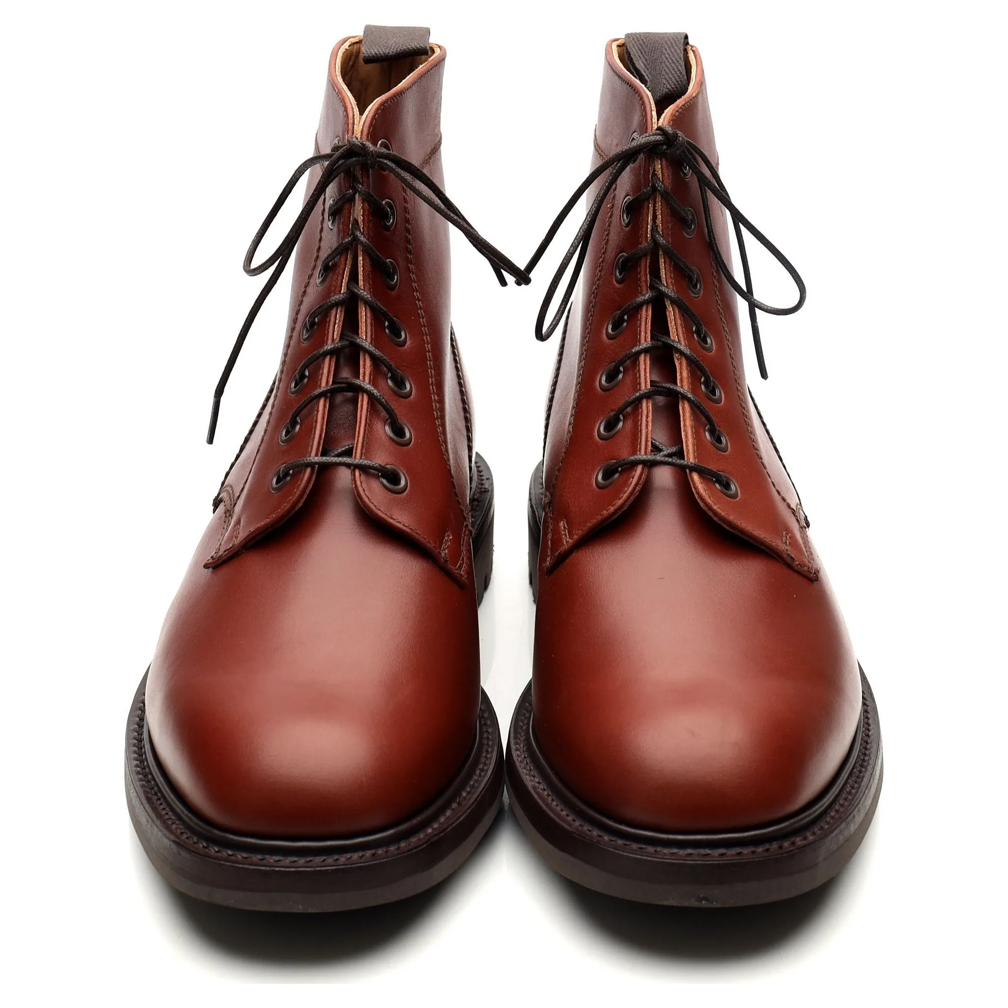 'Kelso' Brown Leather Boots UK 9 F