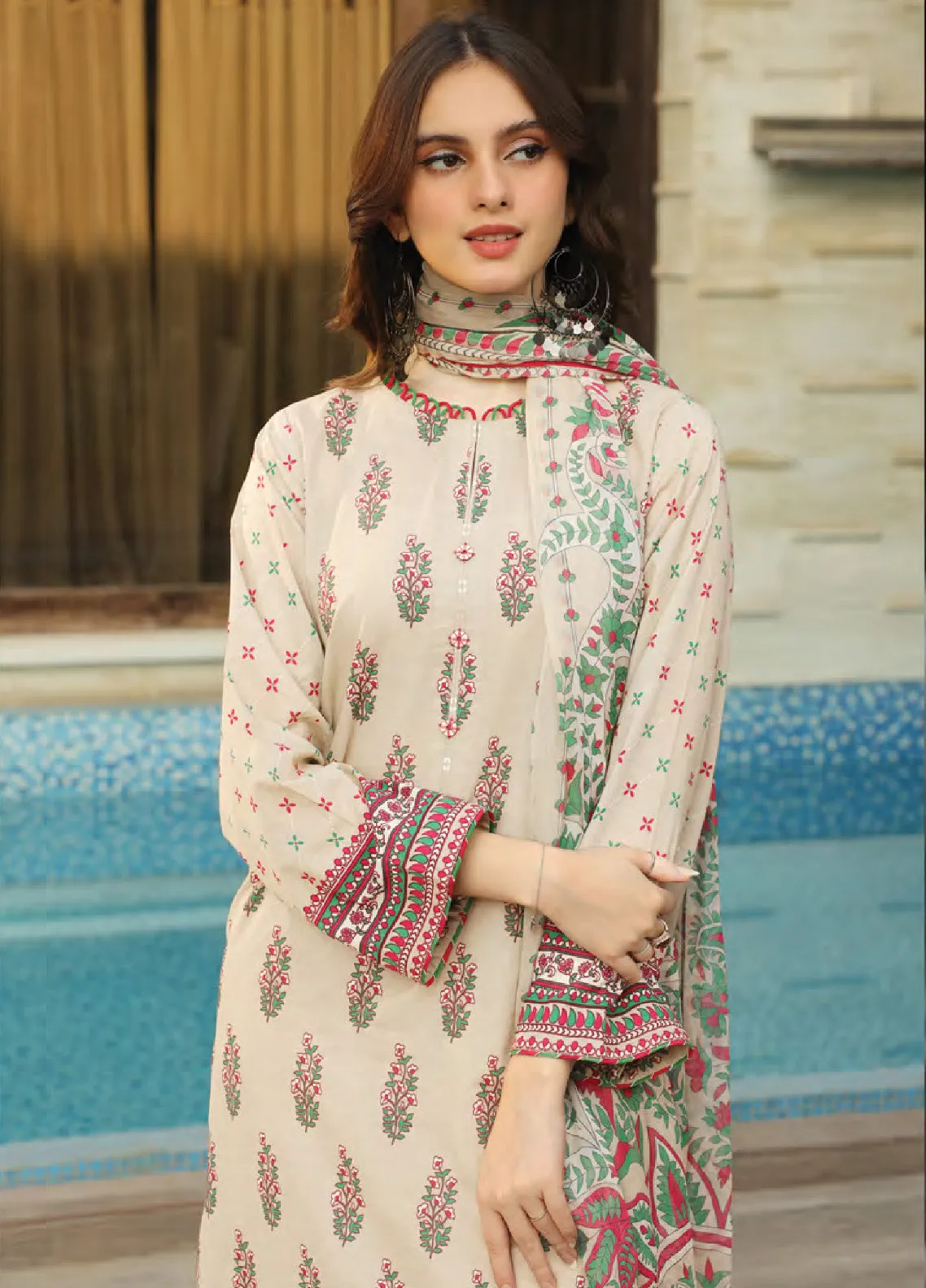 Komal Prints By Lakhany Printed Lawn Unstitched 3 Piece Suit - LSM24KP LG-SR-0197-B