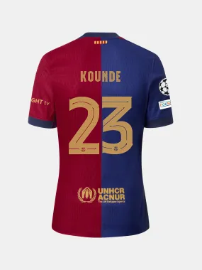 KOUNDE | UCL Junior home jersey 24/25 FC Barcelona - Dri-Fit ADV