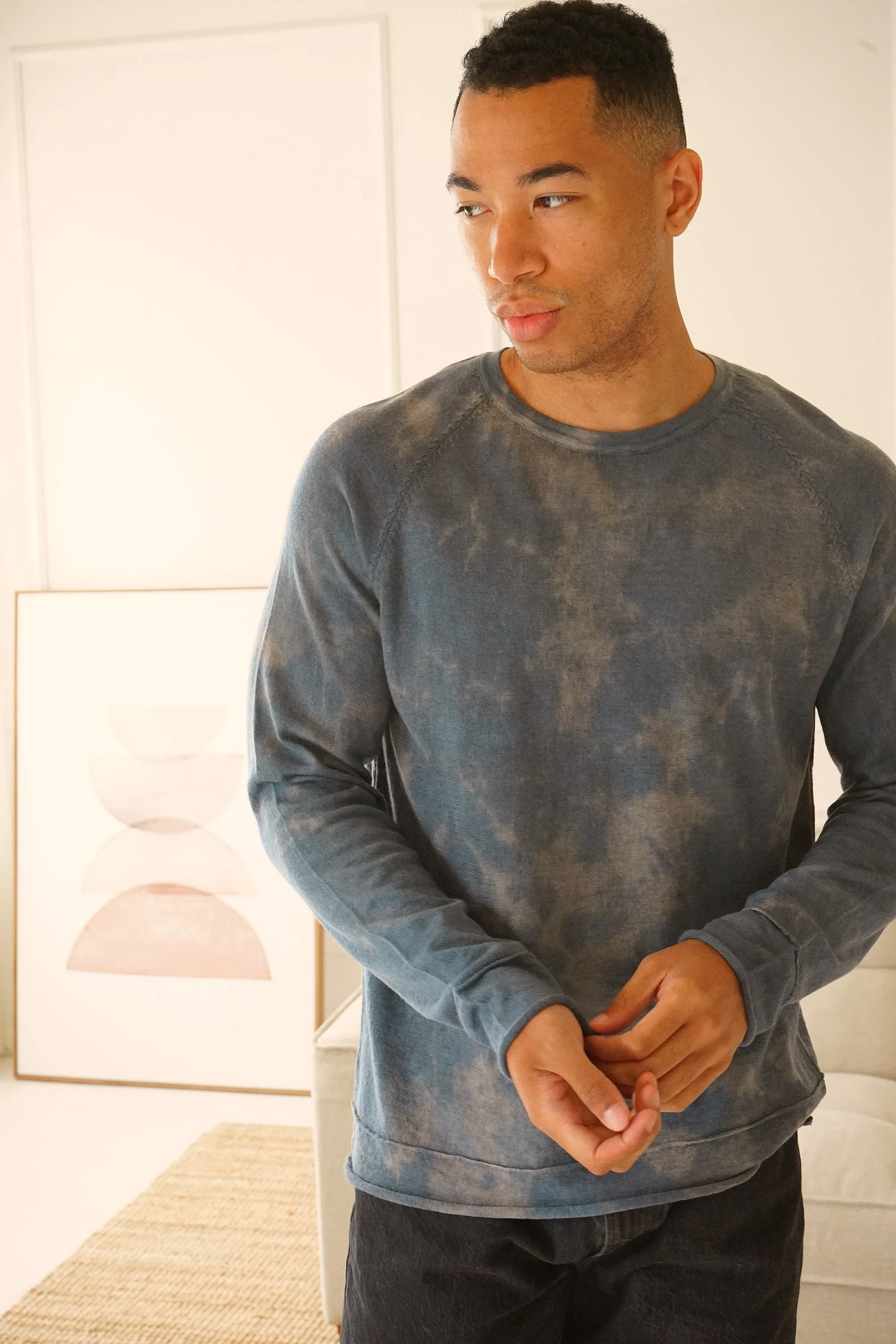 Lagoon Grey Dip-dye Sweater