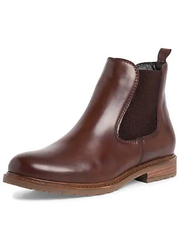 Leather Chelsea Boots by Tamaris | Look Again