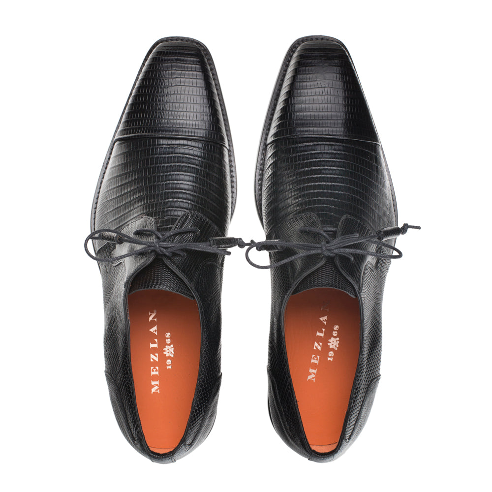 Lizard Tassel Cap Toe Derby