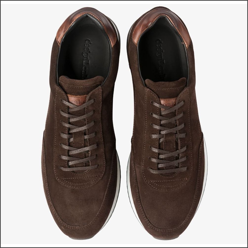 Loake Bannister Dark Brown Suede Trainer*