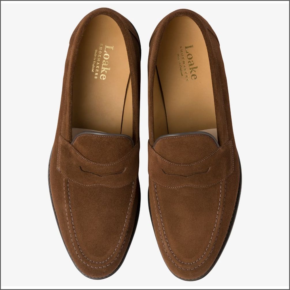 Loake Imperial Brown Suede Penny Loafer*