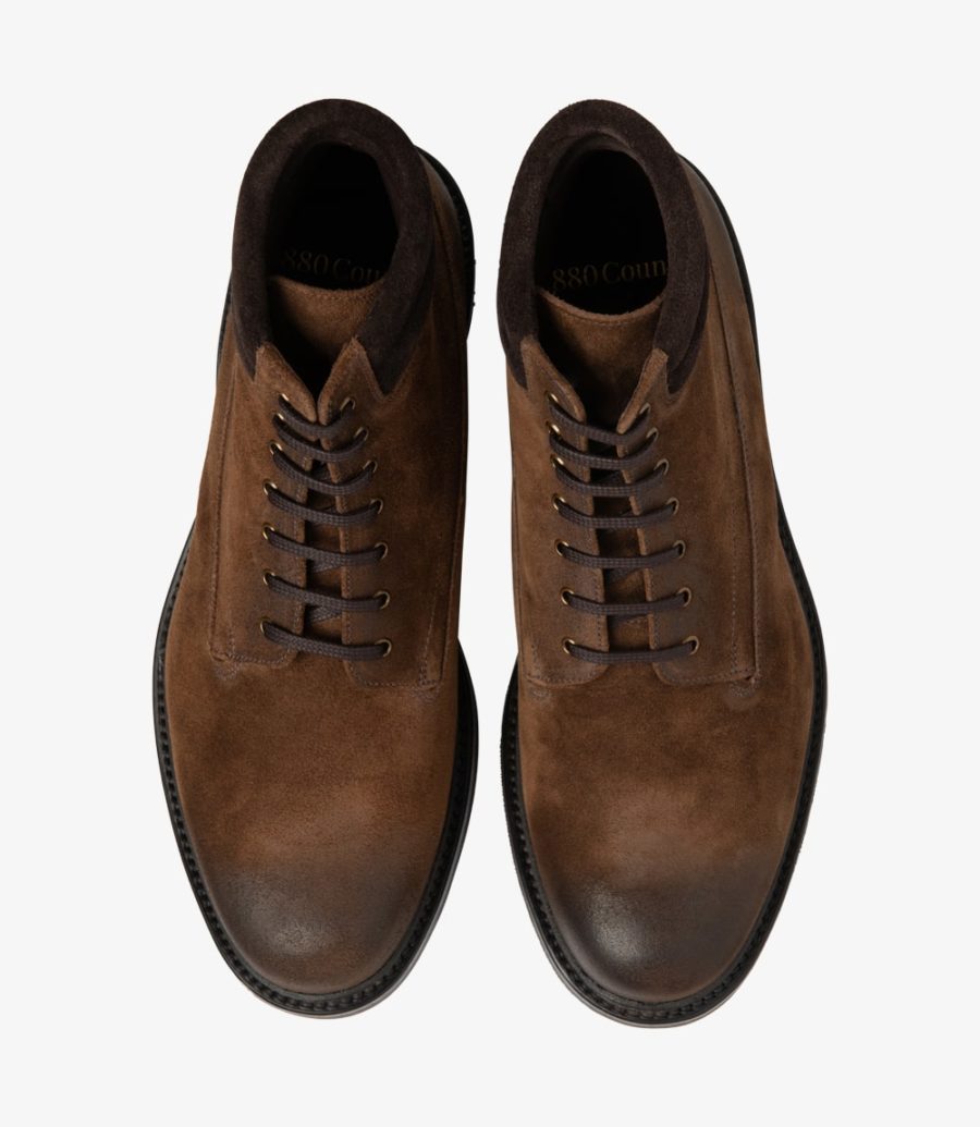 LOAKE - KIRKBY Premium Suede Boot - Brown Suede