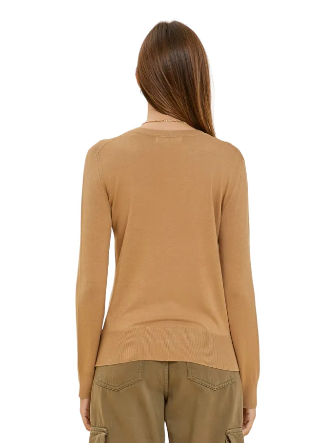 LONG SLEEVE V-NECK SWEATER