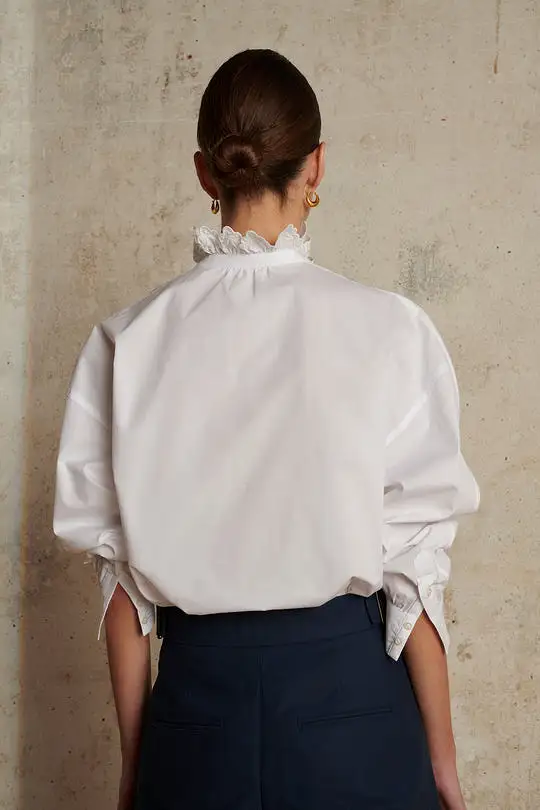 Louise White Cotton Shirt