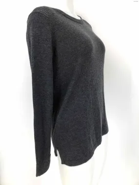 LULULEMON Charcoal Knit Perforated Longsleeve Size 6  (S) Sweater