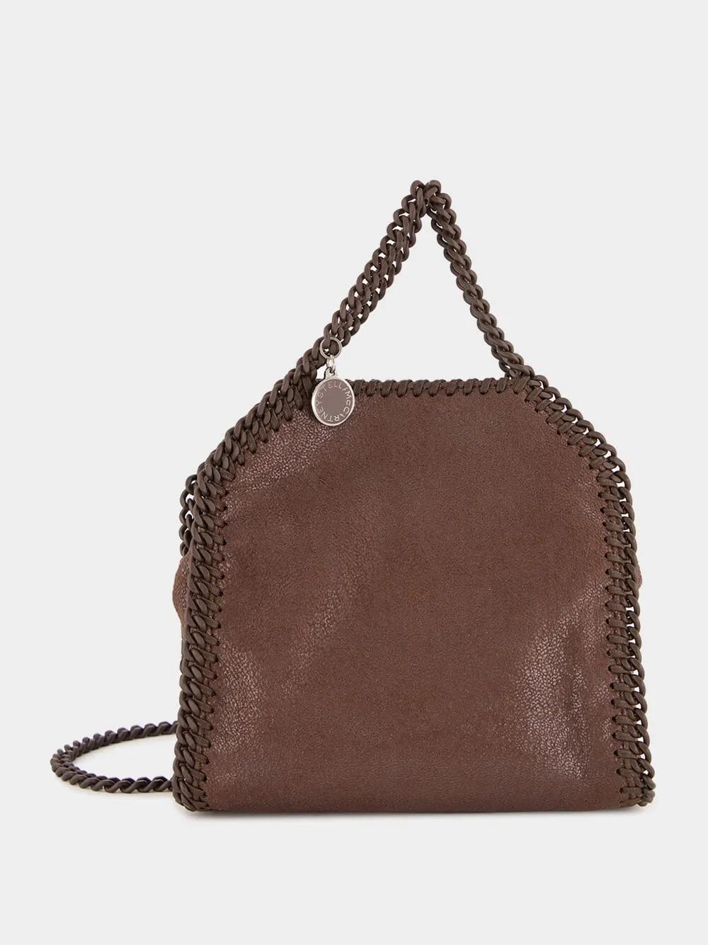 Mahogany Falabella Tiny Enamel Tote Bag