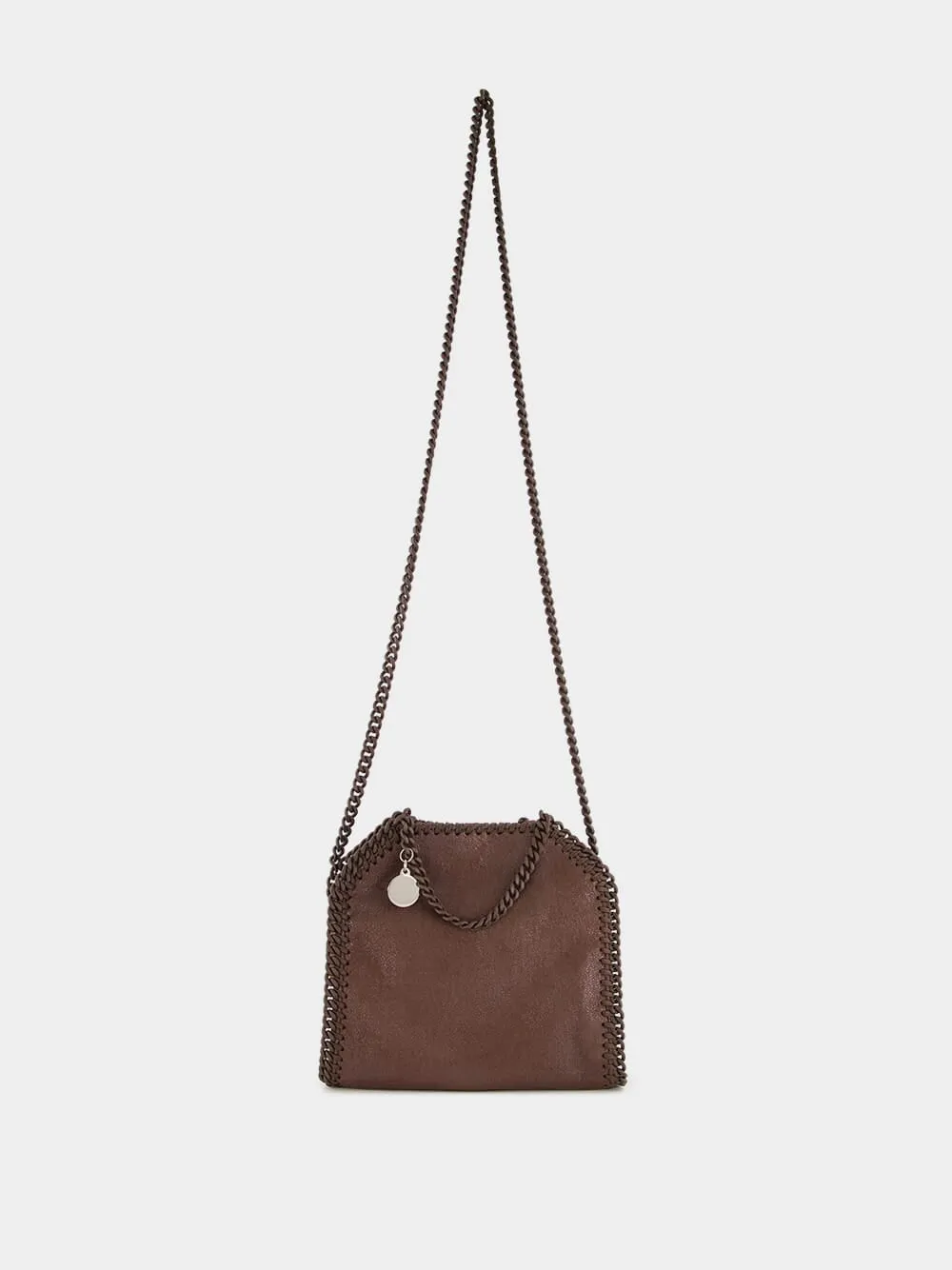 Mahogany Falabella Tiny Enamel Tote Bag