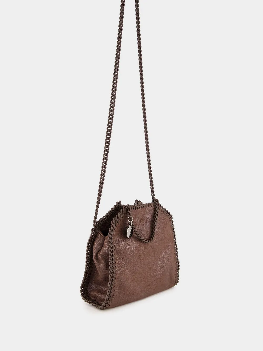 Mahogany Falabella Tiny Enamel Tote Bag