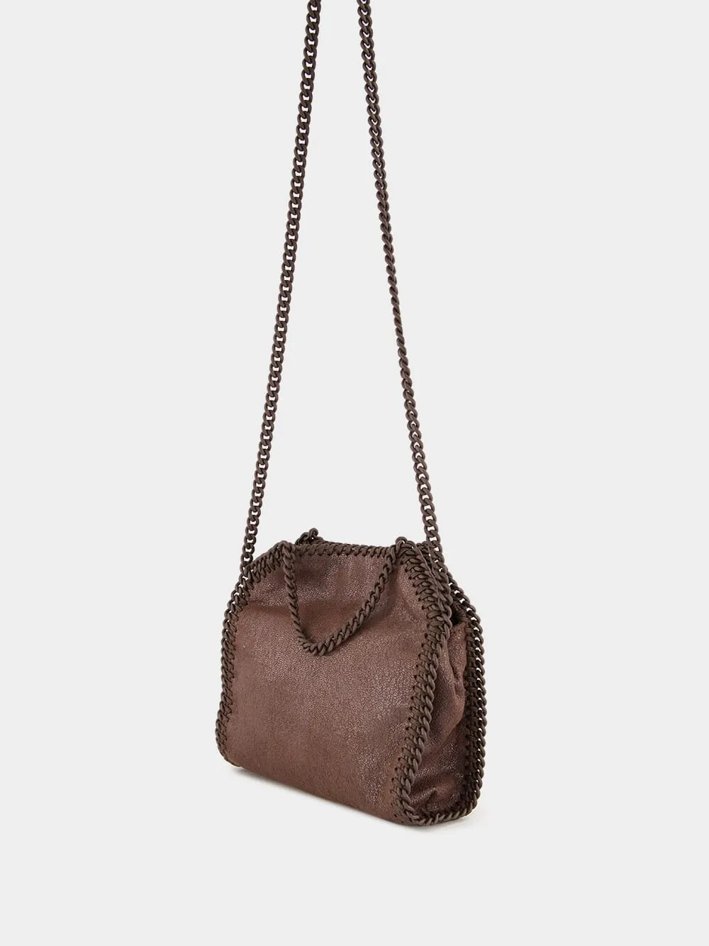 Mahogany Falabella Tiny Enamel Tote Bag