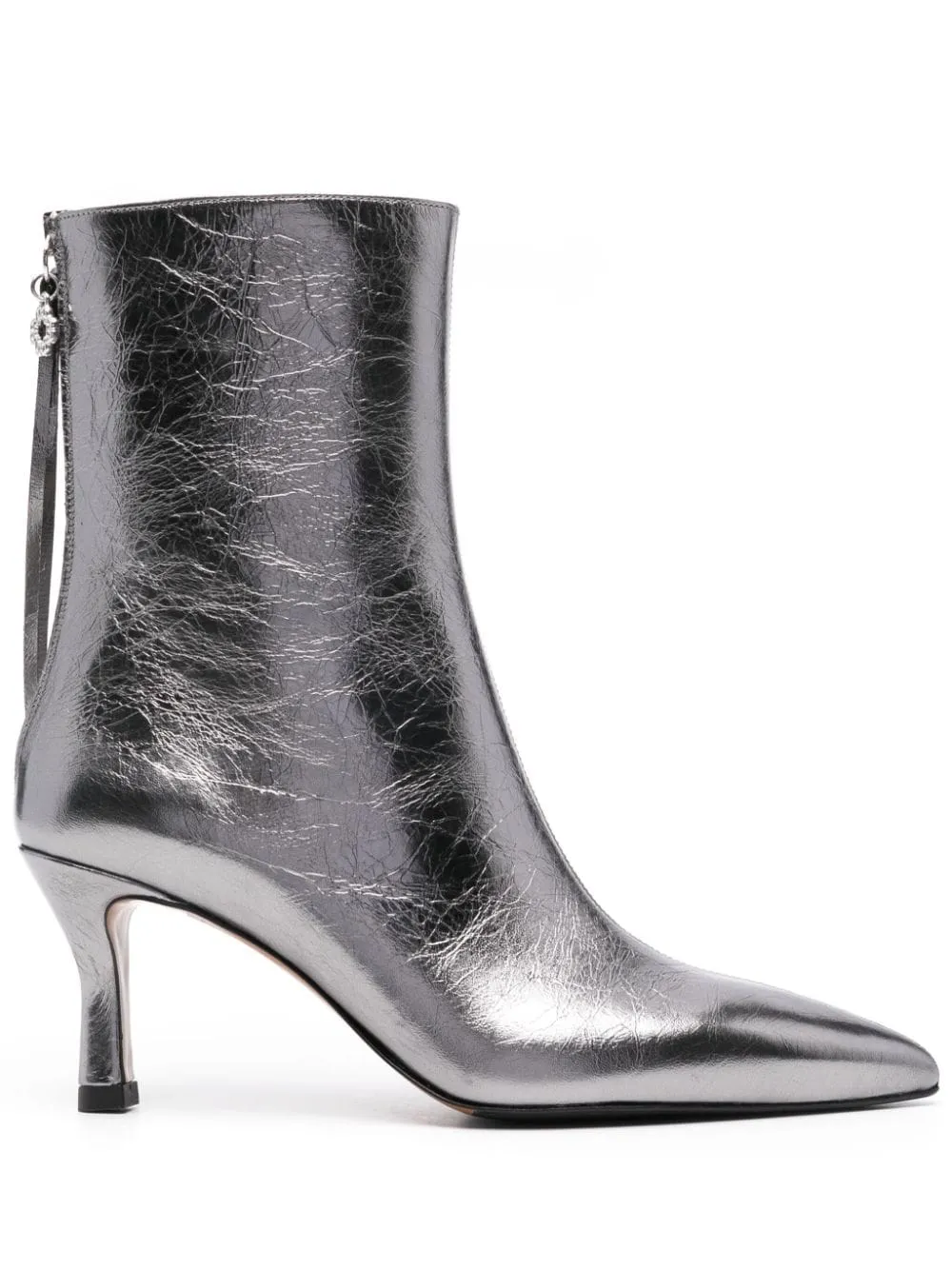 Maje leather ankle boots - Grey