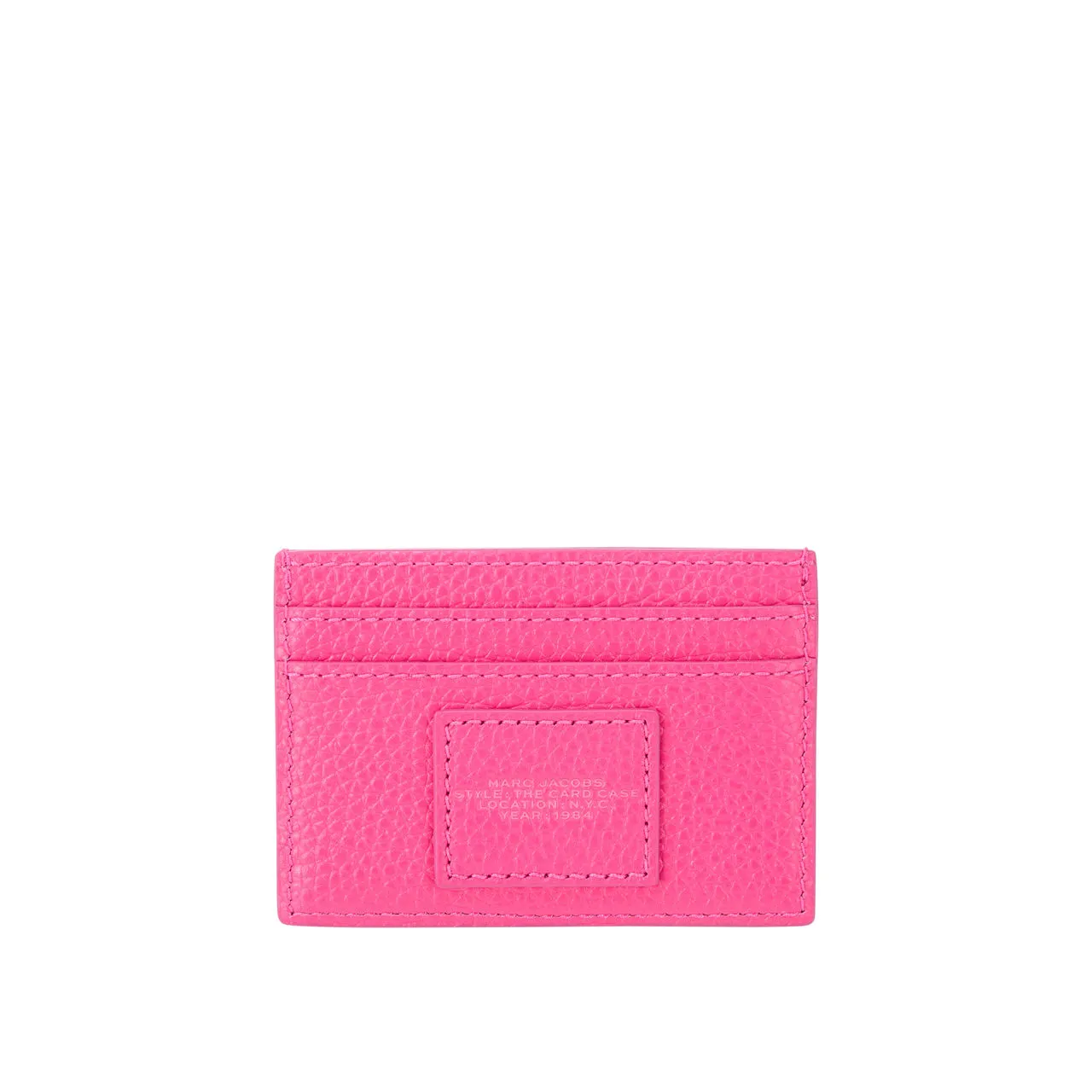 MARC JACOBS The Leather Card Case - Hot Pink