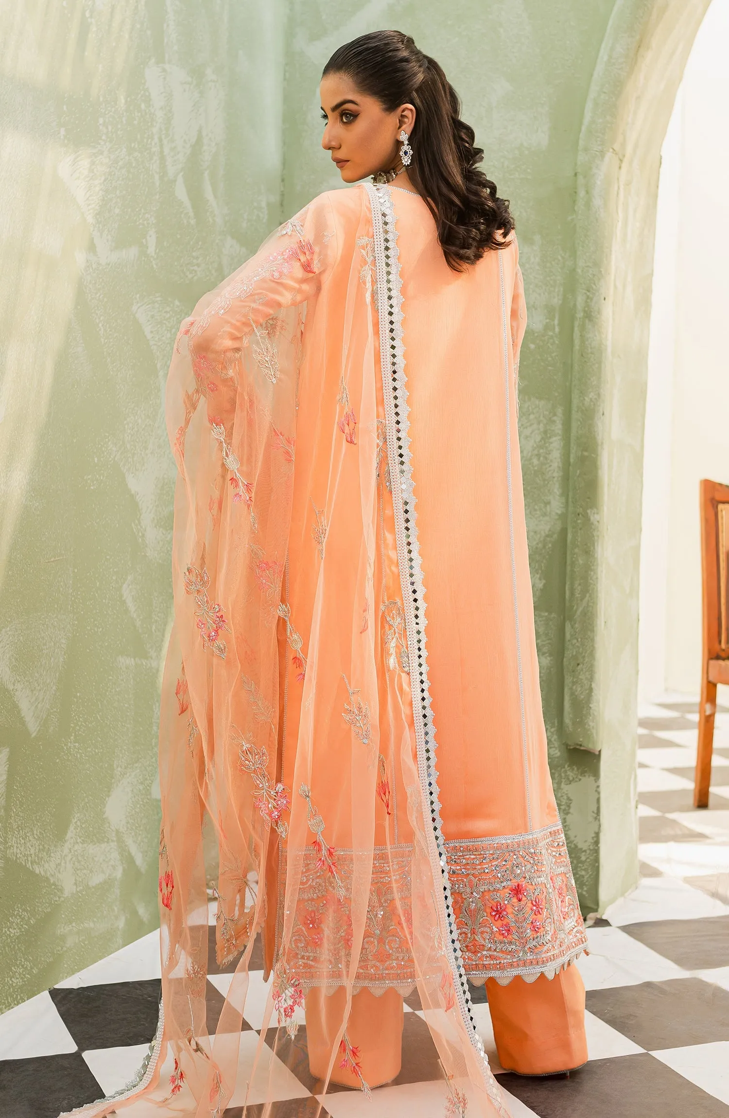 Maryum N Maria Murat Embroidered Chiffon Unstitched 3Pc Suit FFD-0114