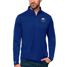 Men's Buffalo Sabres Antigua Royal Tribute Quarter-Zip Pullover Top