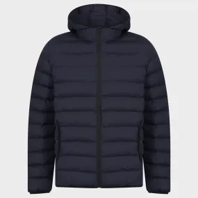 Mens Navy Quilted Jacket