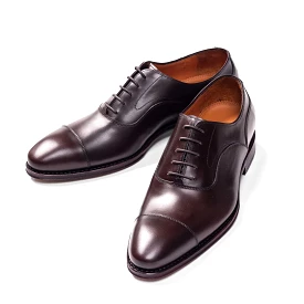 Men's Oxford Cap Toe / Dark Brown Calf 98654