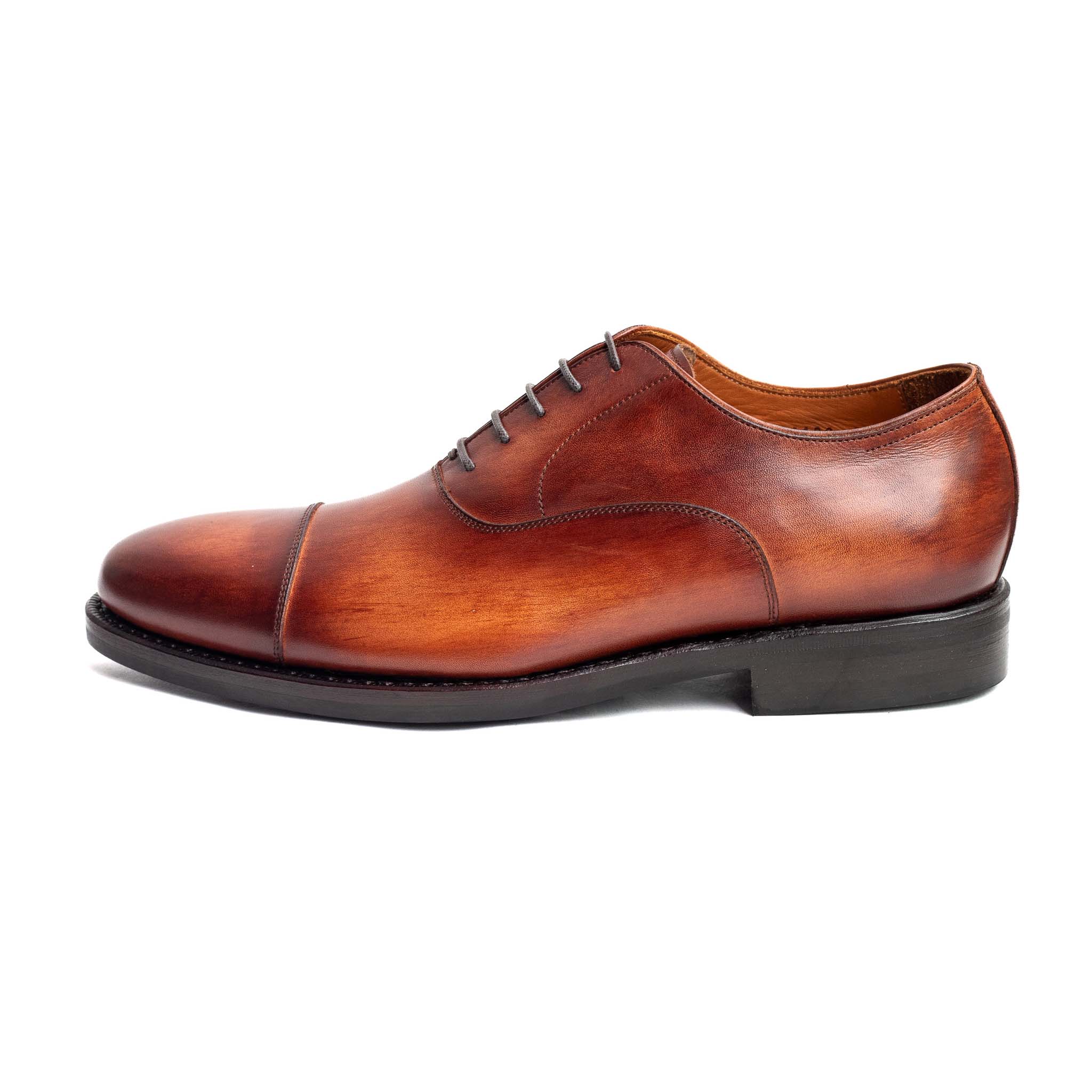 Men's Oxford Cap Toe (Dainite Sole) / Vegano Crust Marrone 98321