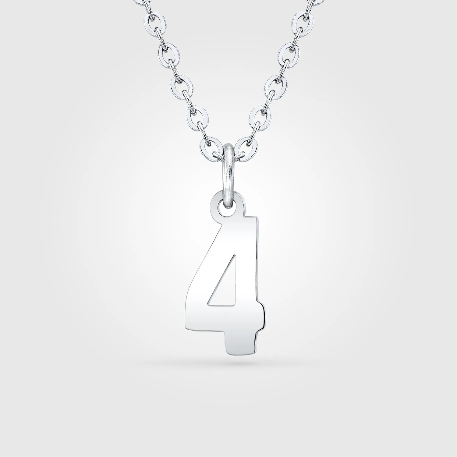 Mini Jersey Number Necklace | Stainless Steel