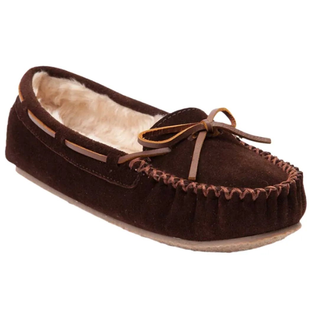 Minnetonka Cally Slipper Brown Suede (Women's)