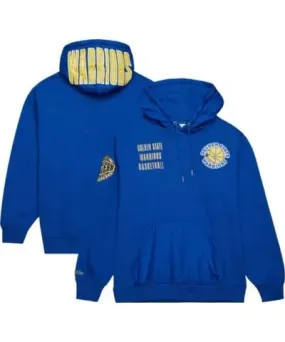 Mitchell & Ness Men's NBA Golden State Warriors Team OG 2.0 Vintage Logo Fleece Pullover Hoodie