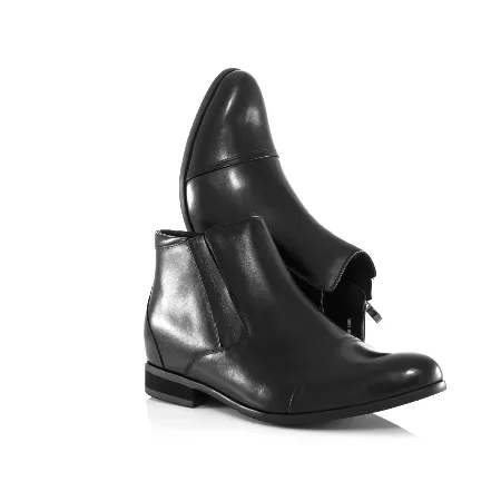 Mr. Ferras Black 8cm | 3.2 inches Taller Formal Elevator Boots