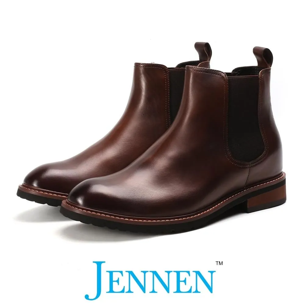 Mr. Tognetti Brown 7cm | 2.8 inches Tall Men's New Elevator Boots