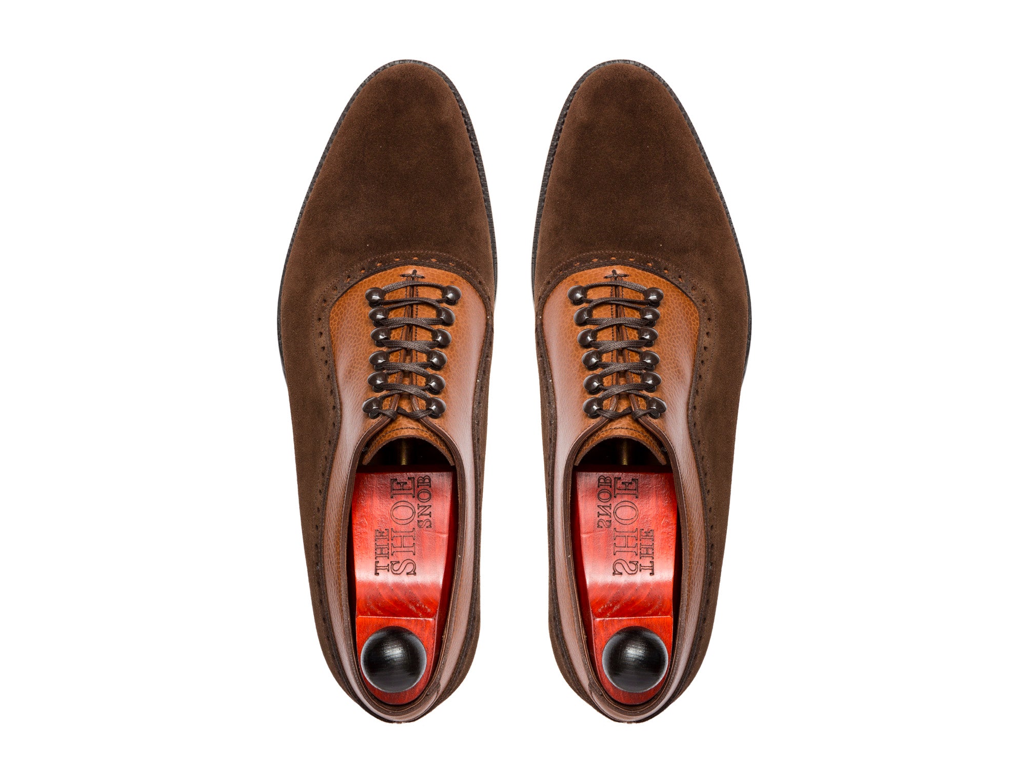 Mukilteo - MTO - Dark Brown Suede / Tan Soft Grain - TMG Last - Single Leather Sole