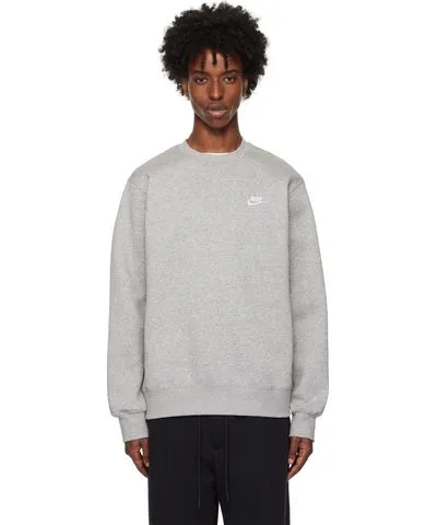 Nike Gray Sportswear Club Fleece Sweatshirt