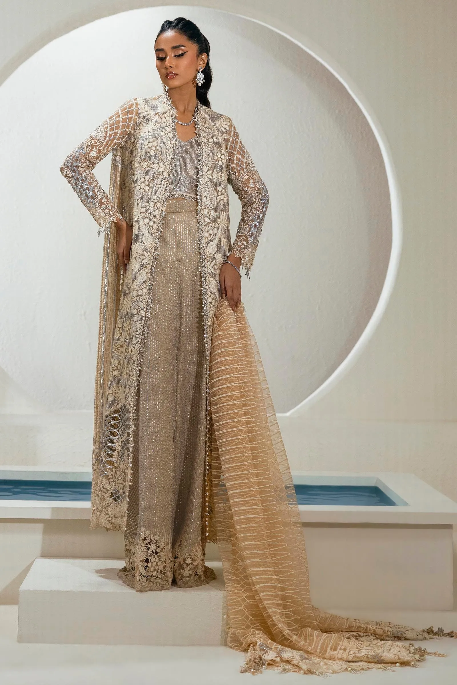 Nura by Sana Safinaz Festive Formal Unstitched 3Pc Suit N242-005-3CT