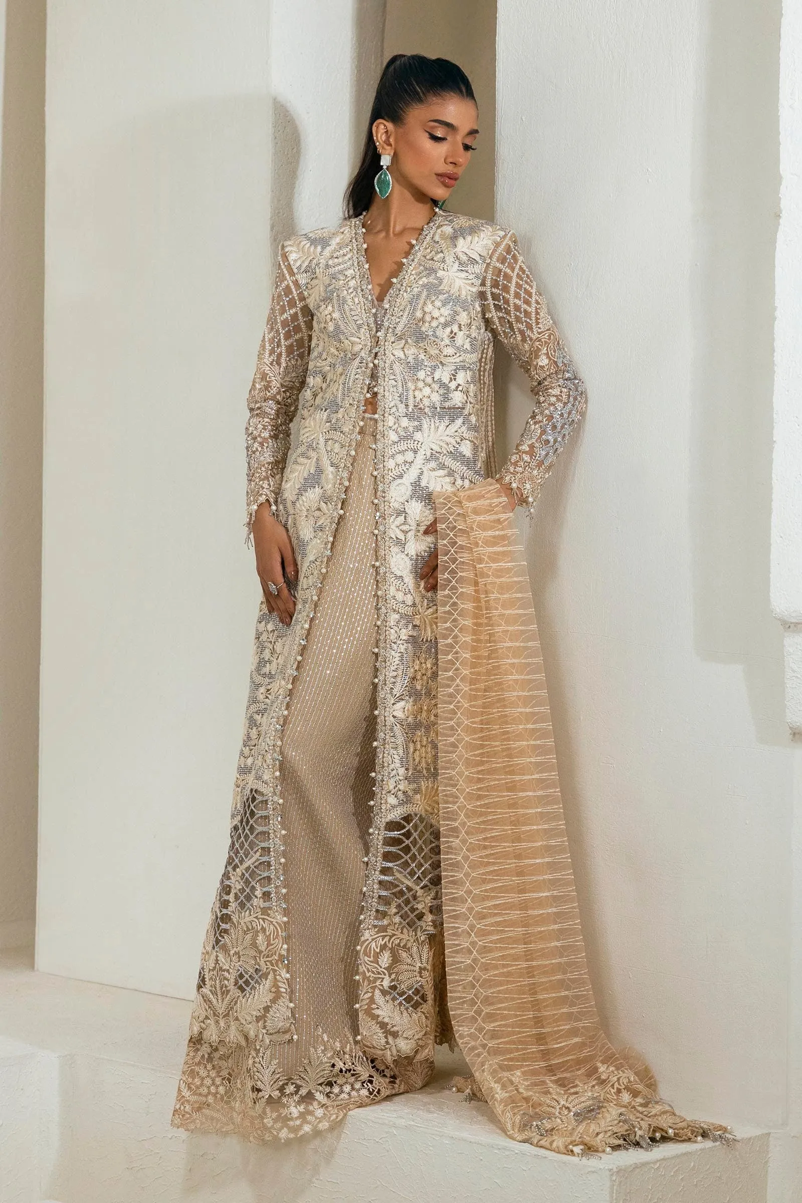 Nura by Sana Safinaz Festive Formal Unstitched 3Pc Suit N242-005-3CT