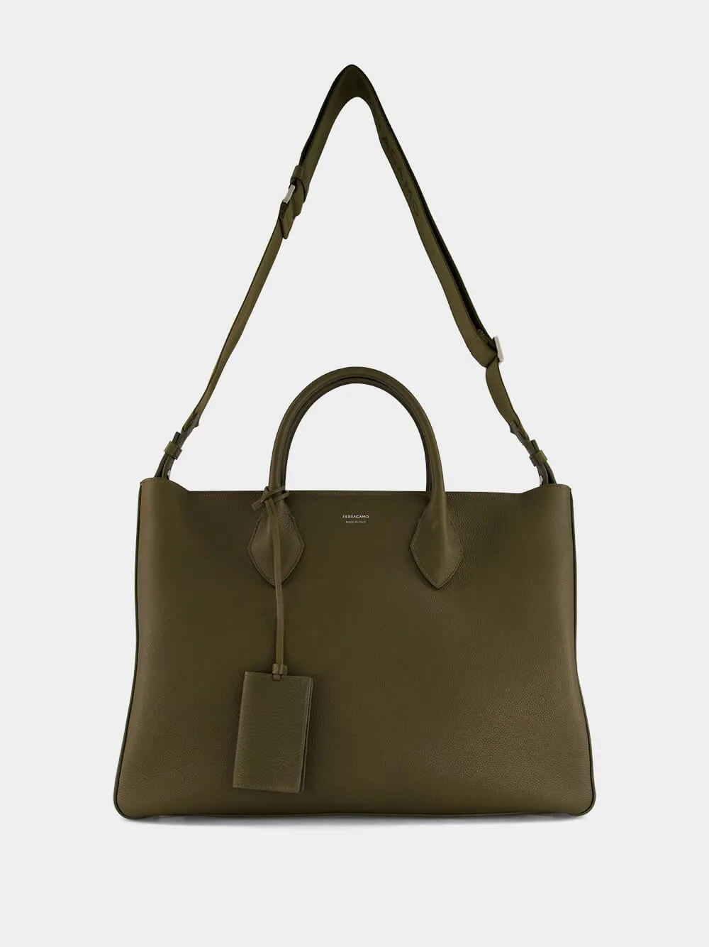 Olive Green Large Tote Bag