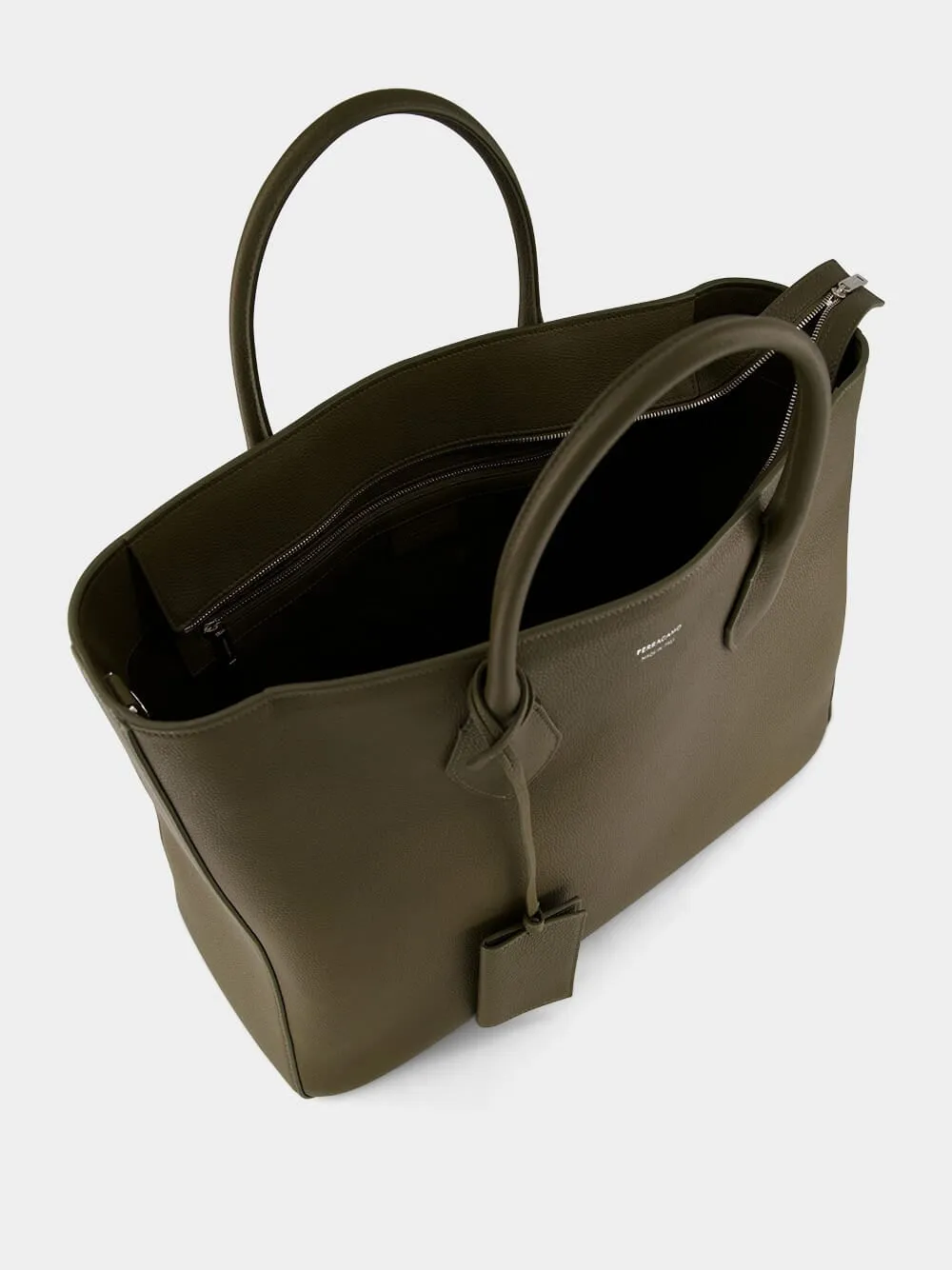 Olive Green Large Tote Bag