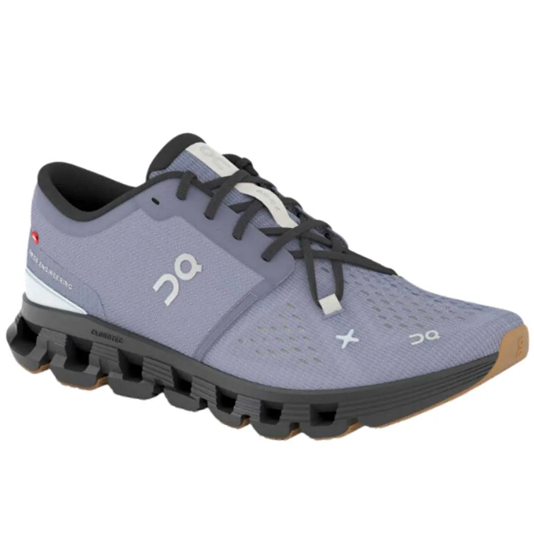 On Running Cloud X4 Running Shoes Feather/ Black (Women's)