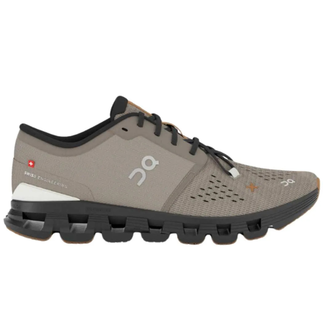 On Running Cloud X4 Running Shoes Fog/ Black (Men's)