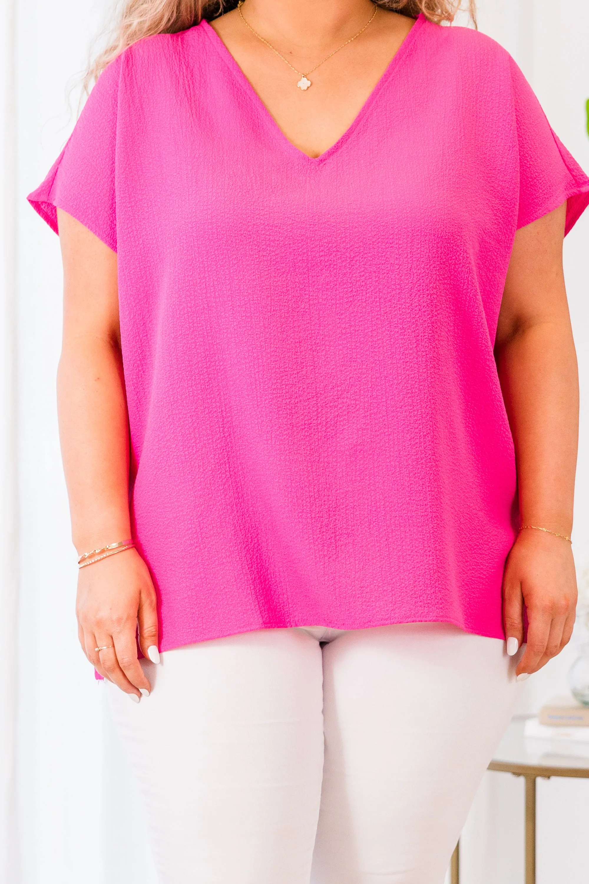 Our Oasis Top, Hot Pink