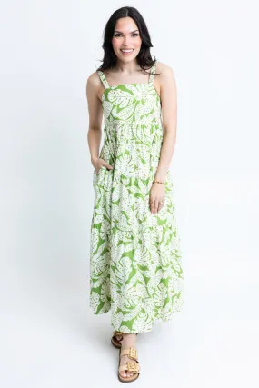 Palm Leaf Ibiza Maxi Dress