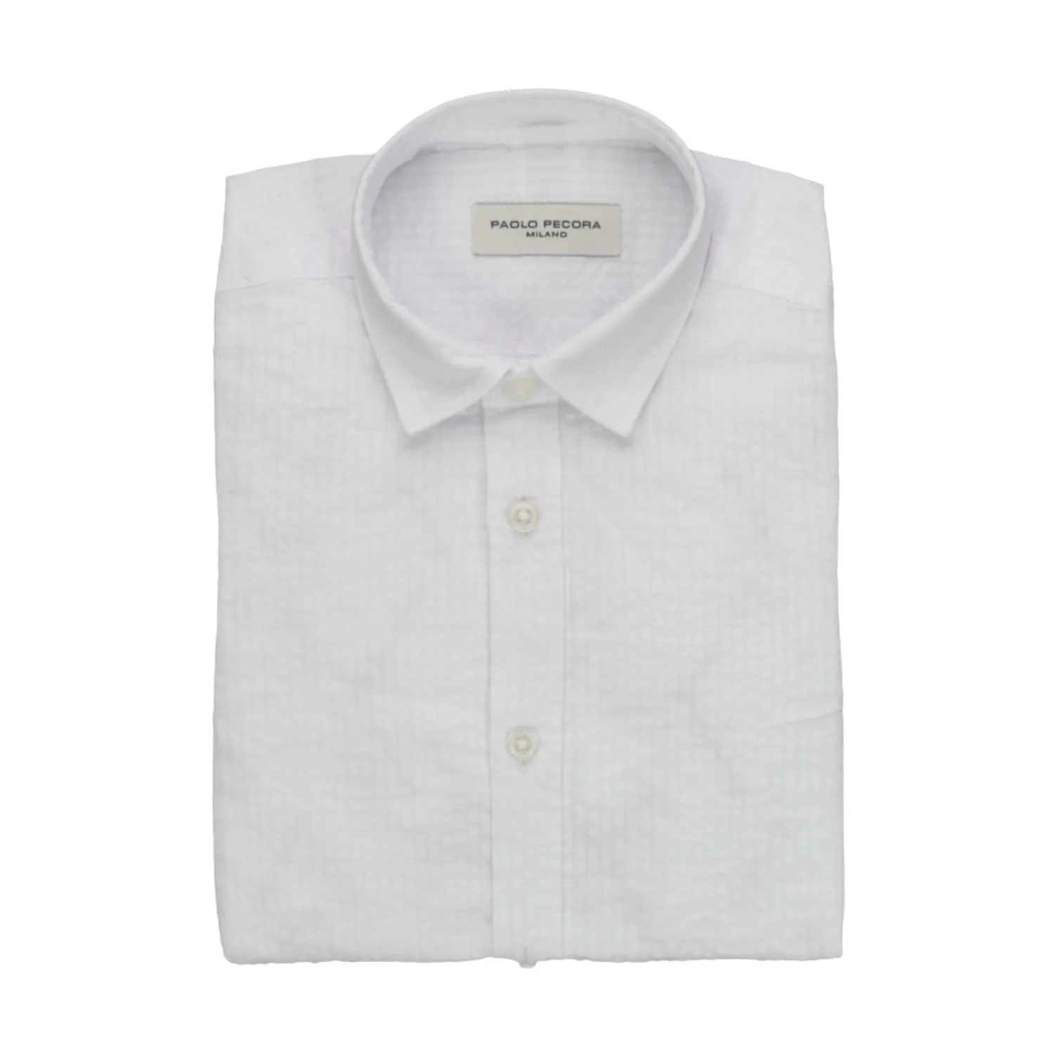 Paolo Pecora Little Boy White Cotton Shirt