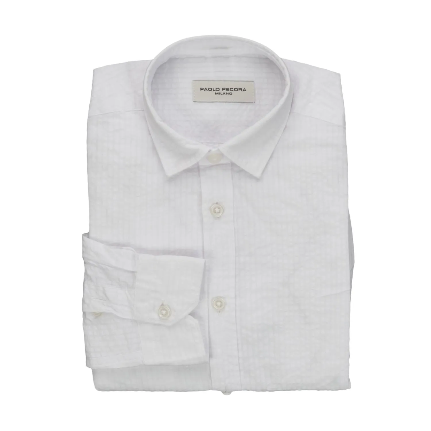 Paolo Pecora Little Boy White Cotton Shirt