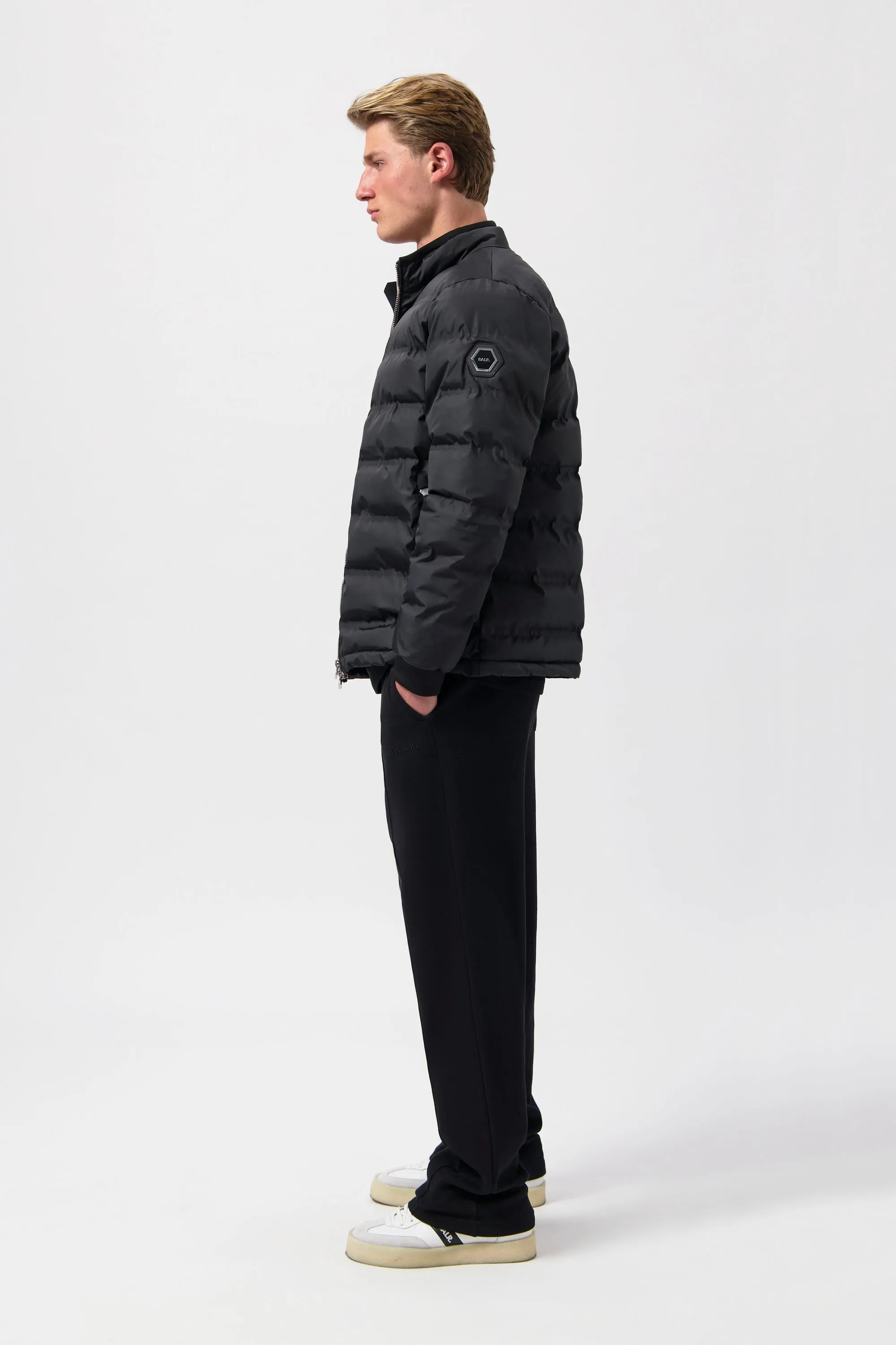 Q-Series Regular Fit Puffer Jacket Jet Black