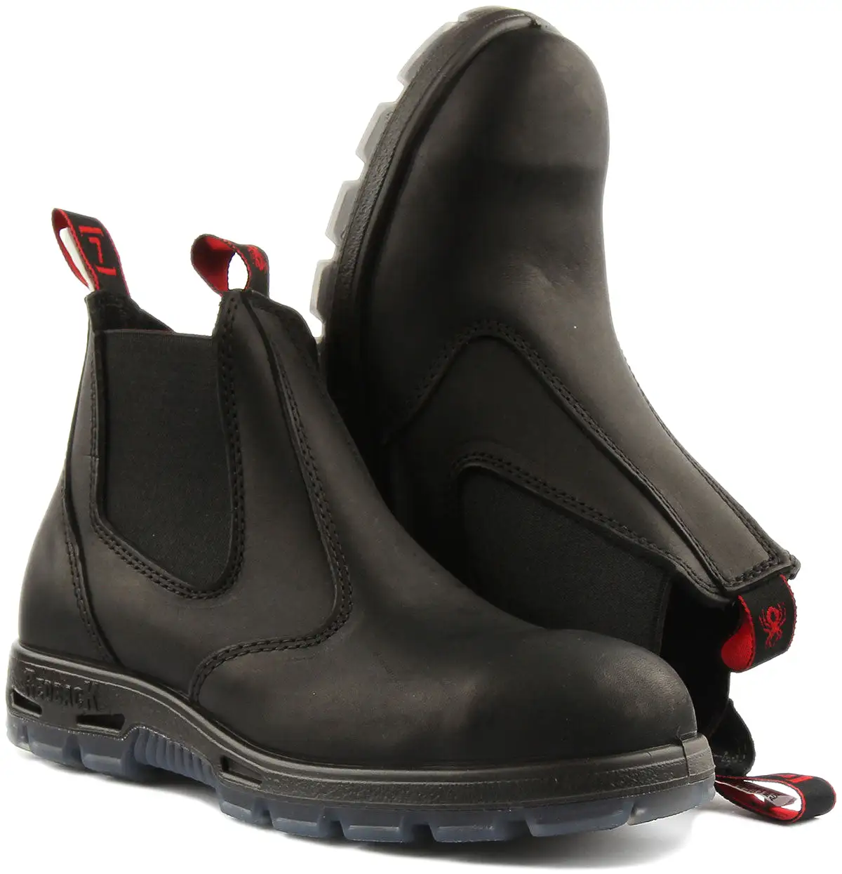 Red Back Usbbk In Black Chelsea Boots