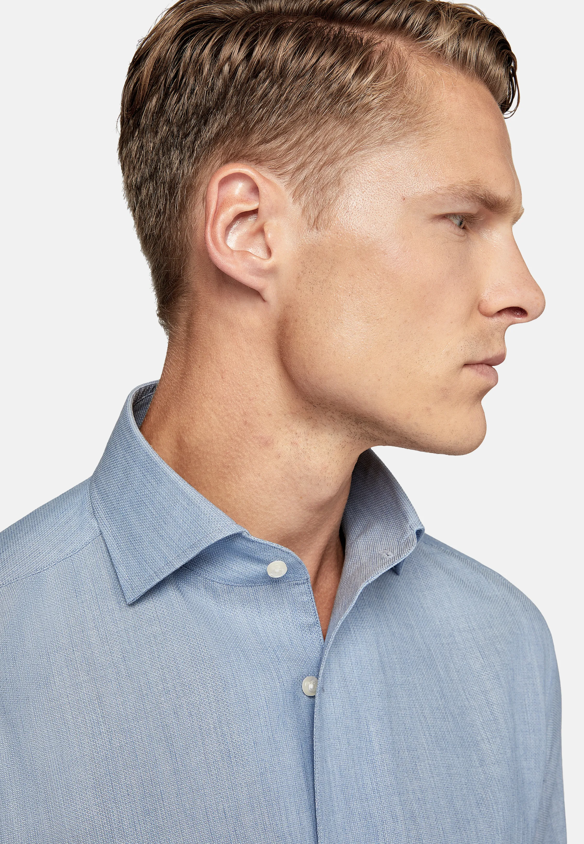 Regular Fit Honeycomb Cotton Shirt