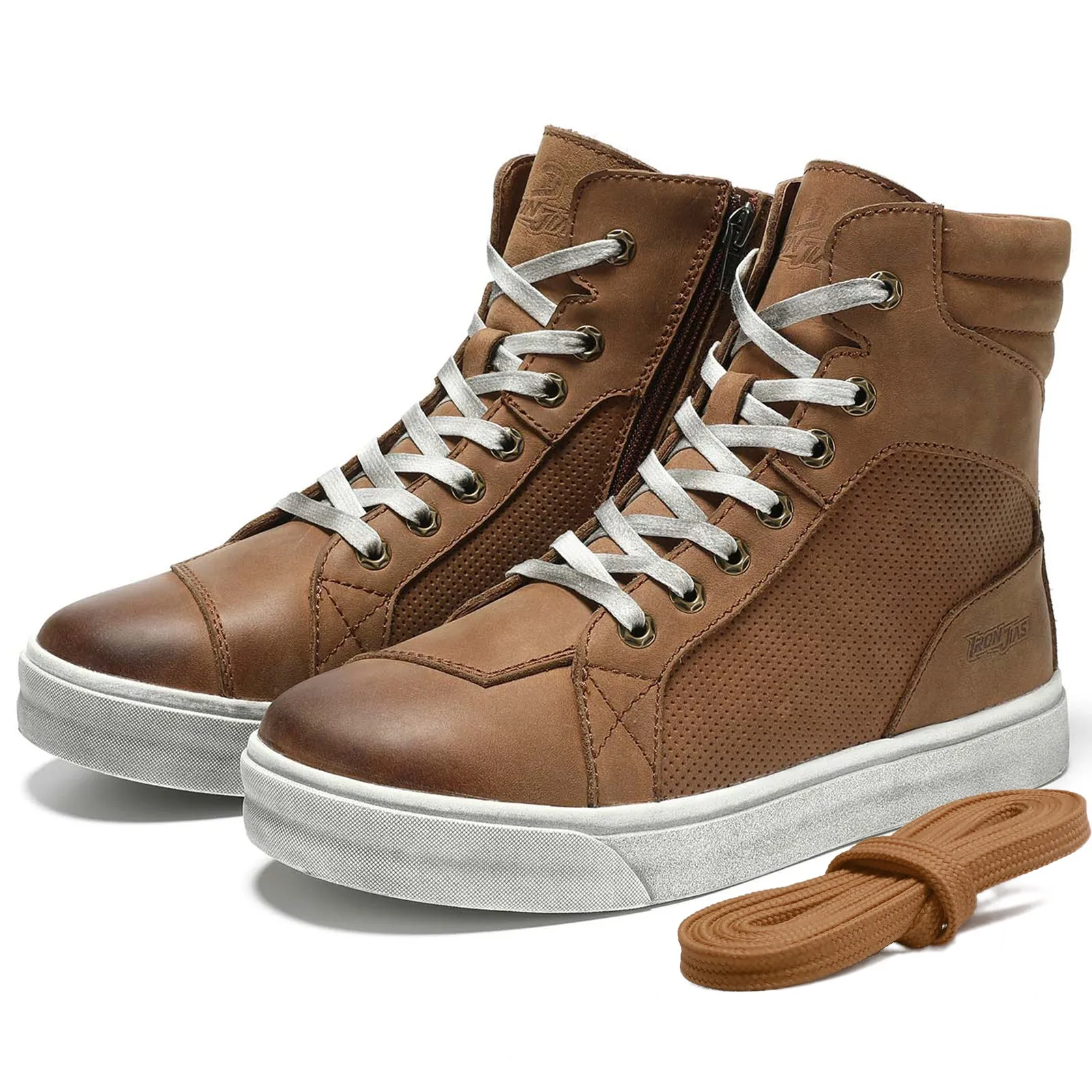 Retro Leather Motorcycle Boots | XZ006