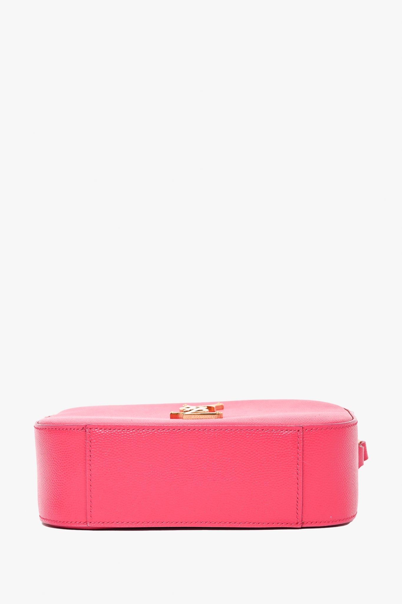 Saint Laurent 2015 Hot Pink Leather Camera Crossbody